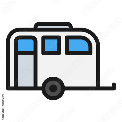 caravan transport icon