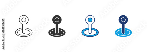 Pin Marker Icon Set Multiple Style Collection
