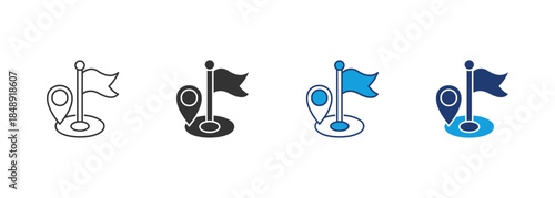 Flag Icon Set Multiple Style Collection