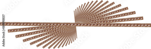 Abstract Spiral Wave Pattern with Wooden Texture