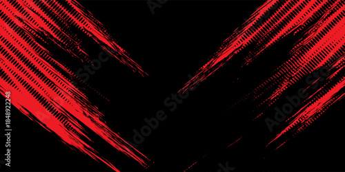 Background, contrast red and black color abstract template for business design. Technology style. You can use it for advertising, sports posters, templates, business presentations. Vector illustration