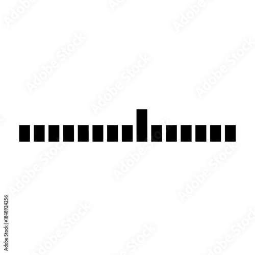 Calendar horizon elevated leap marker silhouette vector illustration