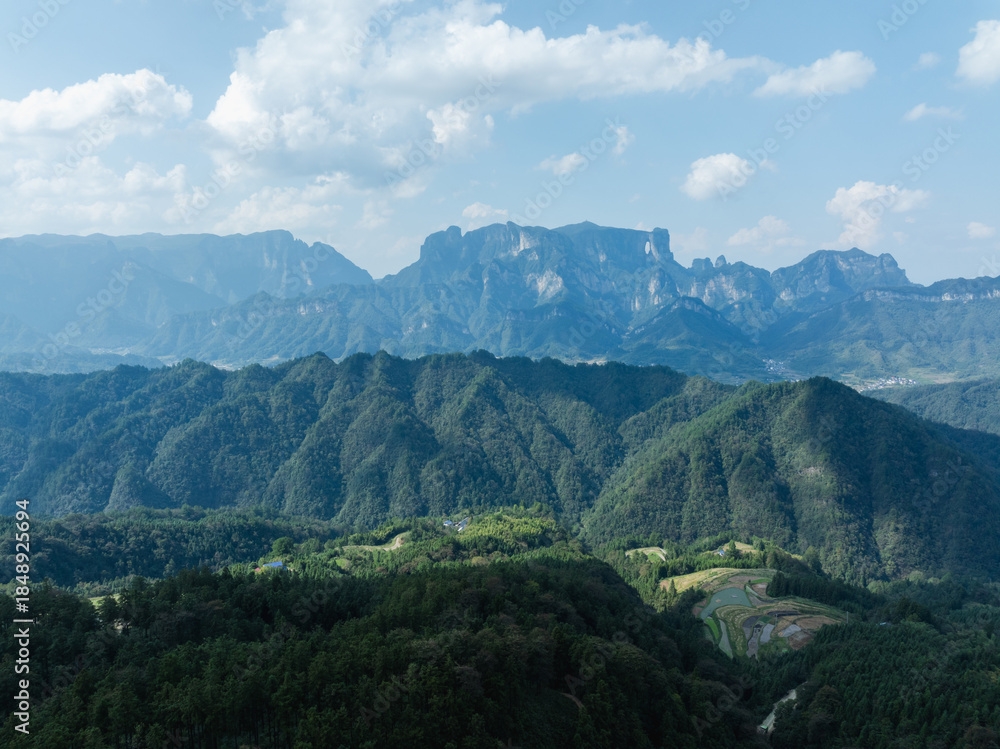 Fototapeta premium Mountains landscape in Zhangjiajie, china