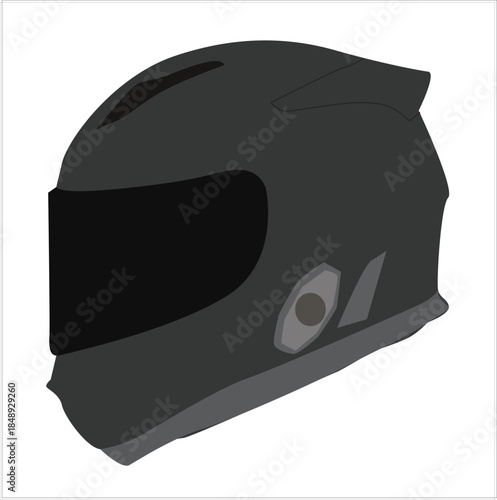 motorcycle helmet. Racing Helmet with Detailed Illustration
