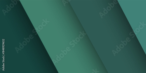 Abstract drawing. Elements of viridian colors are placed at an angle. Horizontal image. Banner for insertion into site.