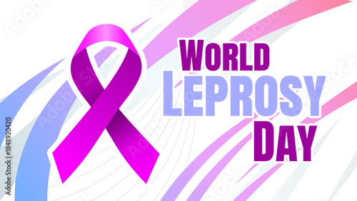 World leprosy day banner - , vector illustration