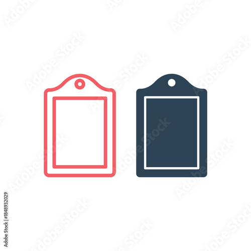 Cutting board icons set logo template design illustration