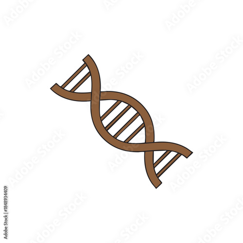 Brown DNA icon