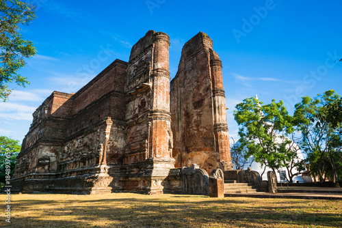 Lankatilaka Gedige, Ancient City of Polonnaruwa,  Sri Lanka, Asia.