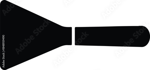 Vector tool spatula scraper icon silhouette illustration