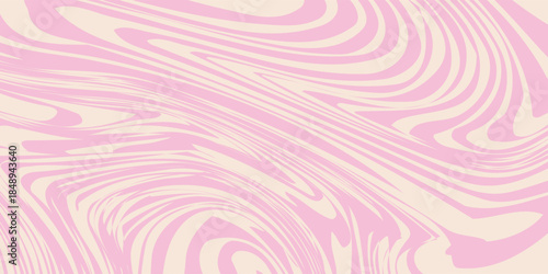 Pink candy pattern background. Abstract vector melted caramel texture. Strawberry cream swirls. Liquid mousse background. Psychedelic trippy raspberry ice cream.