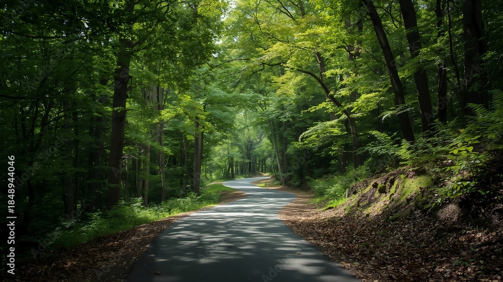 Fototapeta premium Road in the Forest