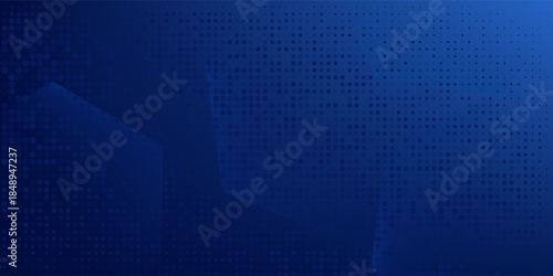 Abstract blue white dot pattern gradient texture technology background.vector future tegnology.