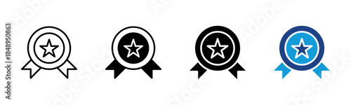 Vpn icon set multiple style collection