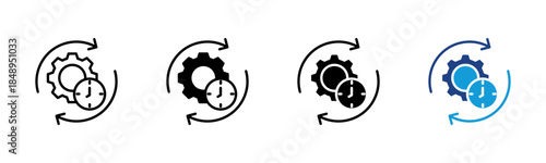 Iterative icon set multiple style collection