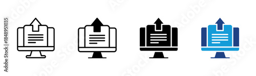 Publish icon set multiple style collection
