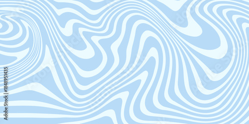 Abstract background seamless pattern with colorful waves. Trendy vector illustration in retro psychedelic style