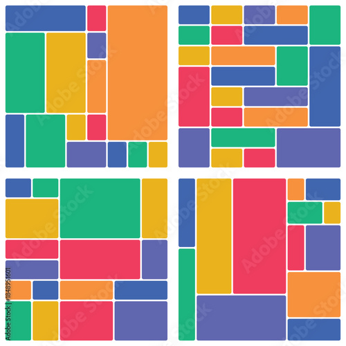 Vibrant Bento Grid Layout