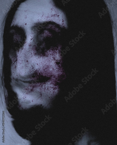 Scary Horror Monster, Fashion Illustration, Halloween Wallpaper