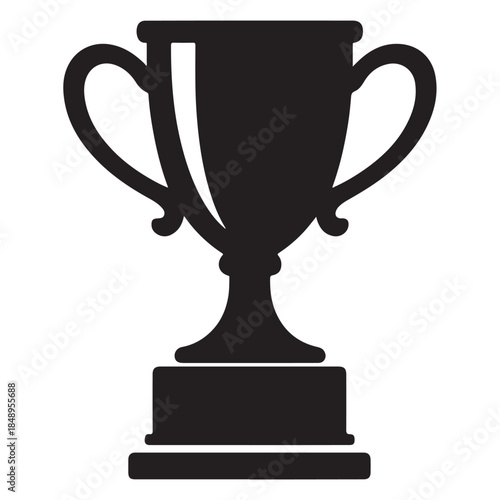 Award trophy icon vector silhouette 