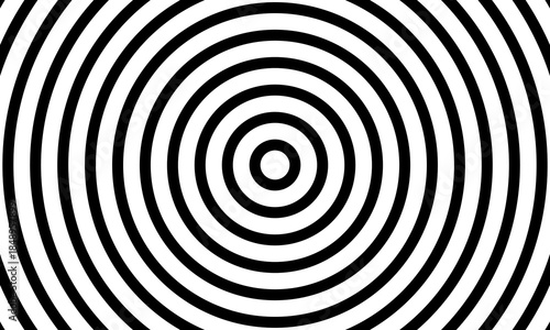 abstract circle black and white background. Vector