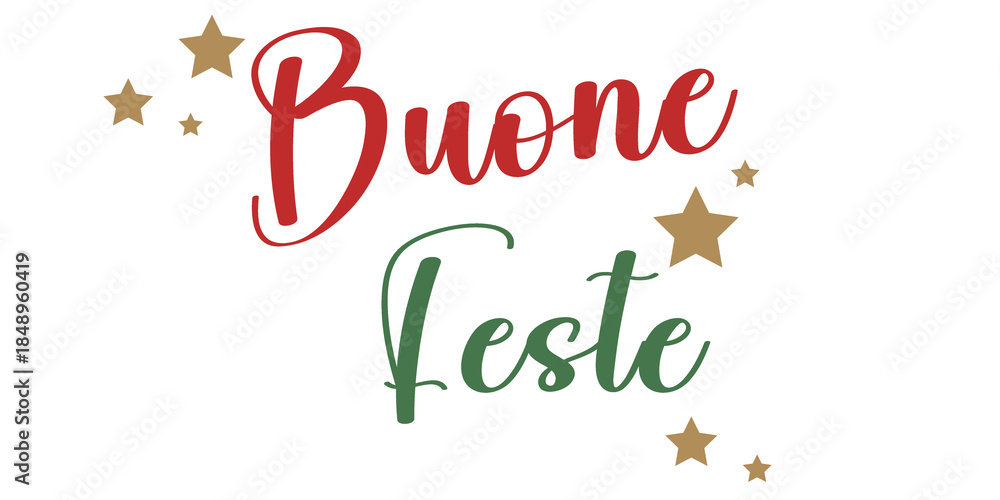 Fototapeta premium scritta auguri buone feste natale capodanno felice anno nuovo