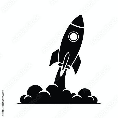 Rocket launching into space