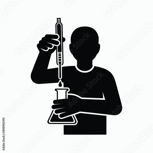 Scientist conducting experiment