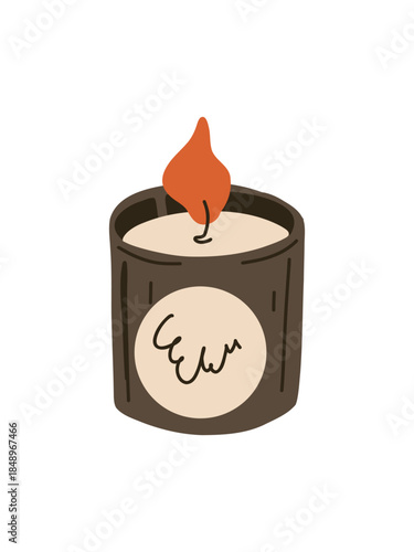 warm candlelight for home decor illustration