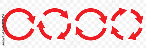 Circle of arrows. Recycle, repeat, refresh icon vector illustration