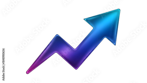Free Download Glowing purple and blue arrow isolated on transparent background - GFXLoad