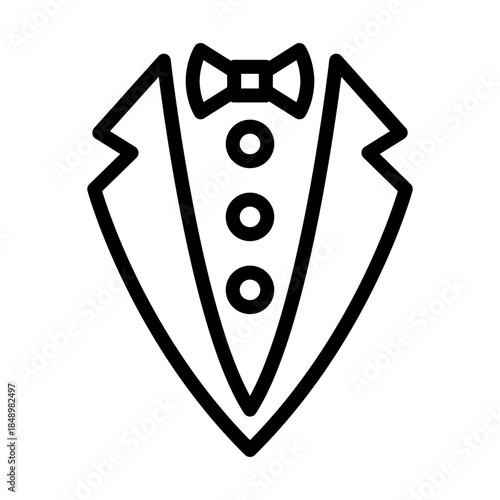 Groom’s Tuxedo line icon