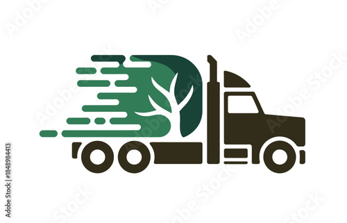 Eco Friendly Truck Transporting Trees