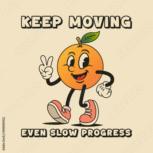 Simple and Fun Cartoon Mascot Character With Beautiful Phrase