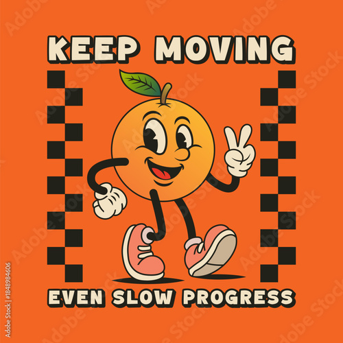 Simple and Fun Cartoon Mascot Character With Beautiful Phrase