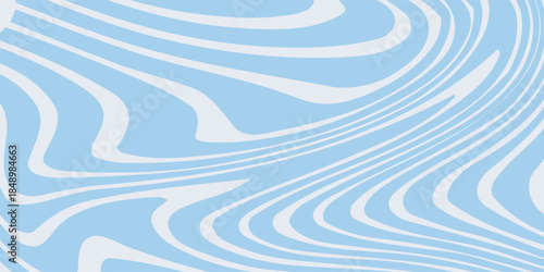 Abstract background seamless pattern with colorful waves. Trendy vector illustration in retro psychedelic style