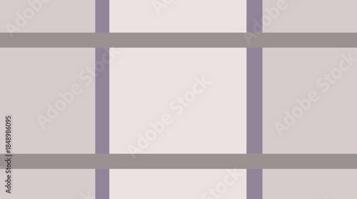 Abstract vector background featuring a brown wooden window frame design with glass panes and square patterns on an interior wall for a modern home architecture illustration