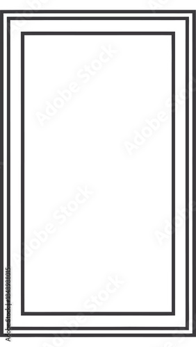 Empty Frame: A simple and elegant empty picture frame with a classic design. Capturing the essence of simplicity and potential, the frame is a canvas for limitless possibilities.