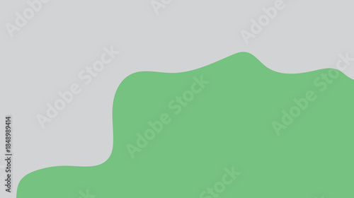 Abstract green background with copy space featuring a floral vector design and wavy texture for a nature inspired spring web banner or blank card template