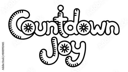 Countdown Joy: A whimsical display of anticipation and happiness, perfectly capturing the excitement of an upcoming event.