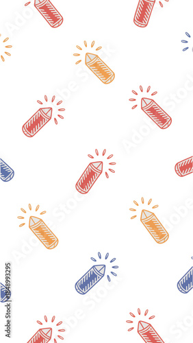 Sparkling Gemstones Pattern: A vibrant and colorful pattern featuring a repeating design of glittering gemstones in various colors, radiating energy and allure. 