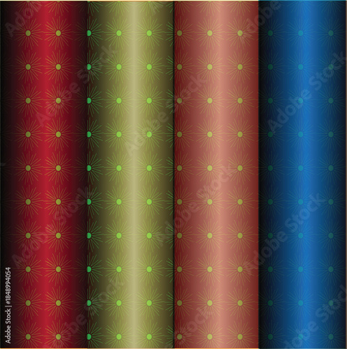 Elegant Seamless Geometric Starburst Pattern Background