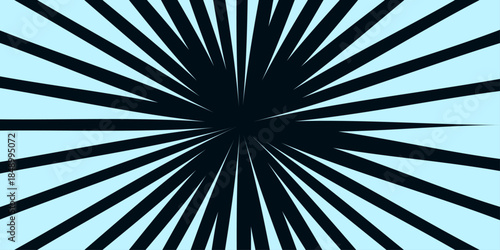 Speed Lines Manga. Vector illustration. Comic book action lines. Modern geometric pattern ideal for posters, wallpapers, packaging, retro art, or minimalist digital design. 