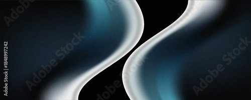 Abstract Blue black white Gradient Background With Noise Grain Texture. Digital Web Design. Light Leak rough coarse Effect Overlay background. Photo overlay.Eps10