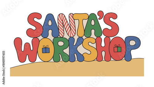 Joyful Christmas Workshop: A colorful and cheerful depiction of a holiday workshop, creating a sense of excitement and wonder.