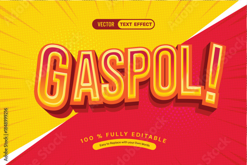 3D Red Bold Line Editable Text Effect