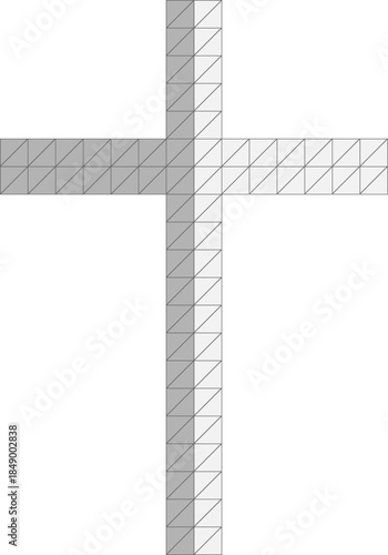 십자가 픽셀아트 모양