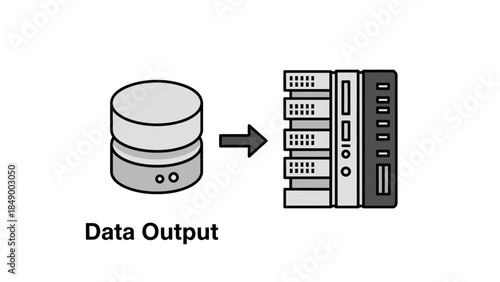 Data transfer from database to server for processing and analysis