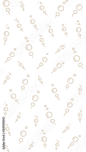 Elegant Bubbles' Display: Delicate bubbles rise gracefully in an artistic arrangement, creating a sense of lightness and fluidity. Their subtle.