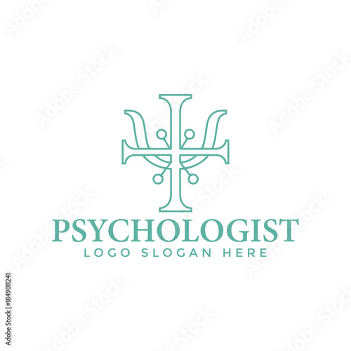 Professional Psychologist Logo Design Template for Mental Health Services